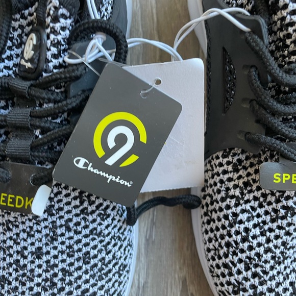 Champion Black and White Athletic Shoes - Picture 5 of 6
